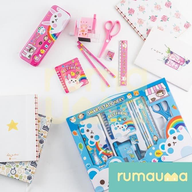 

[COD] Rumauma Set Stationary Smart Kids Bunny - Perlengkapan Alat Tulis Lucu BOOM SALE Kode 761