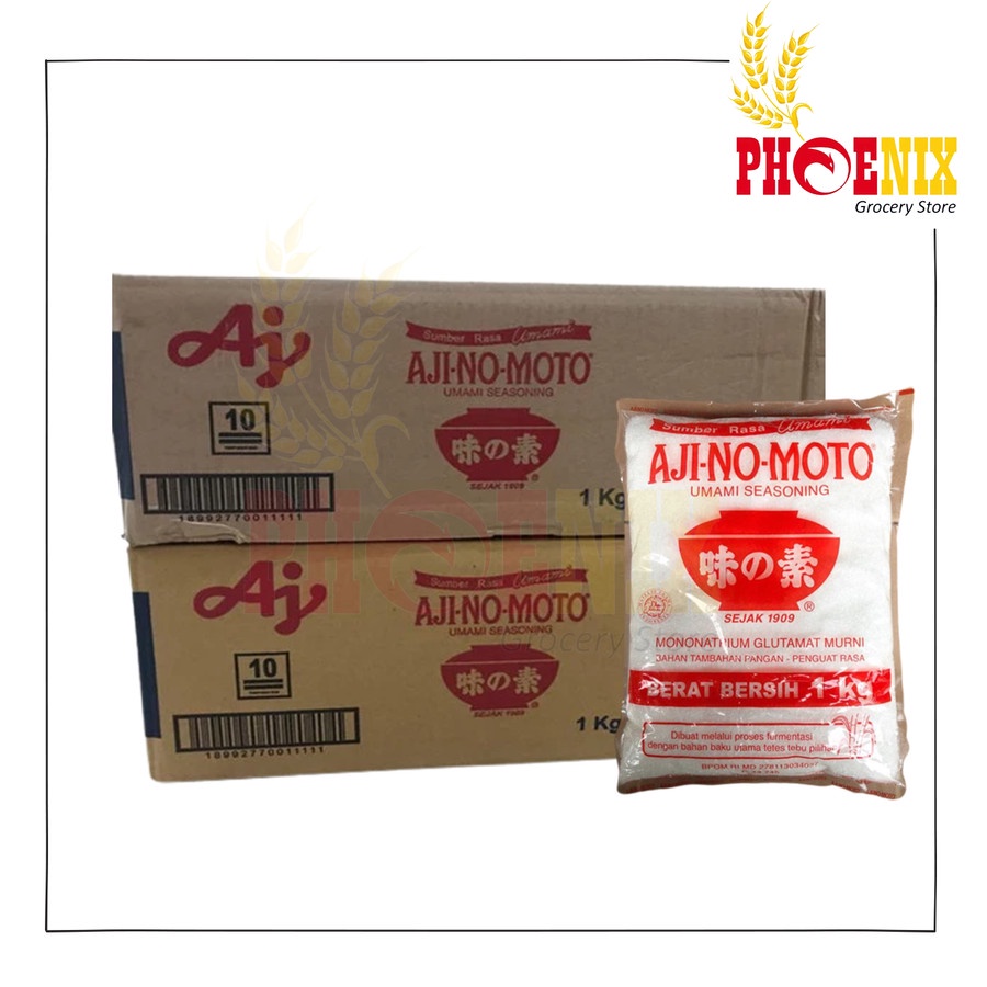 

Ajinomoto Halus atau kasar 1 dus isi 12/20 pcs @1 kg