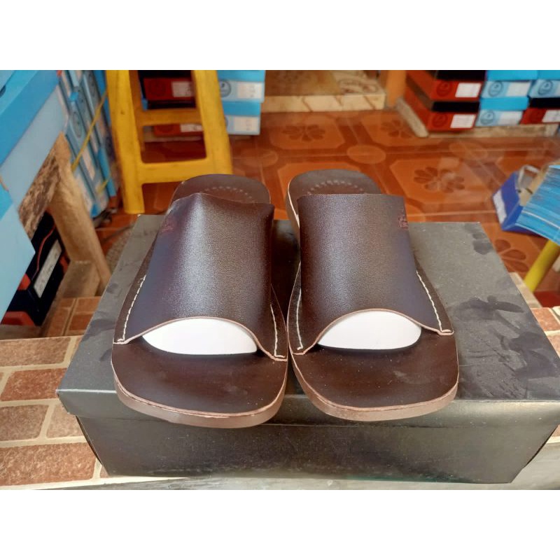 Sandal Selop Pria Kulit Asli | Sandal Kulit Pria Asli Cibaduyut