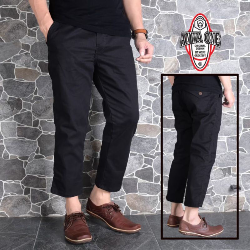 Celana Chinos Sirwal Muslim Pria Kantor/Celana Sirwal Muslim Pria Chinos Panjang/Celana Sunnah Pria 