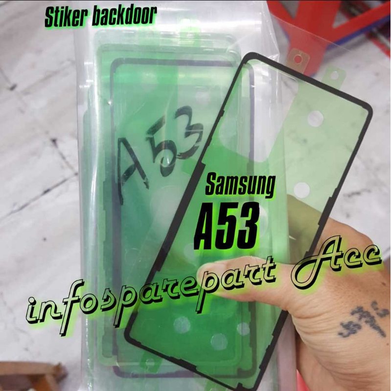 Stiker backdoor adhesive samsung A53