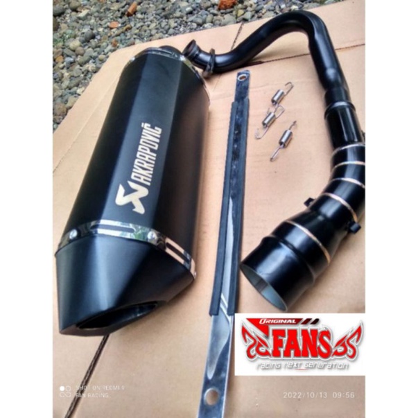 Knalpot racing Akrapovic honda klick 110/ klick 110fi icon110 / icon110fi beat beat fi scoopy aerox 