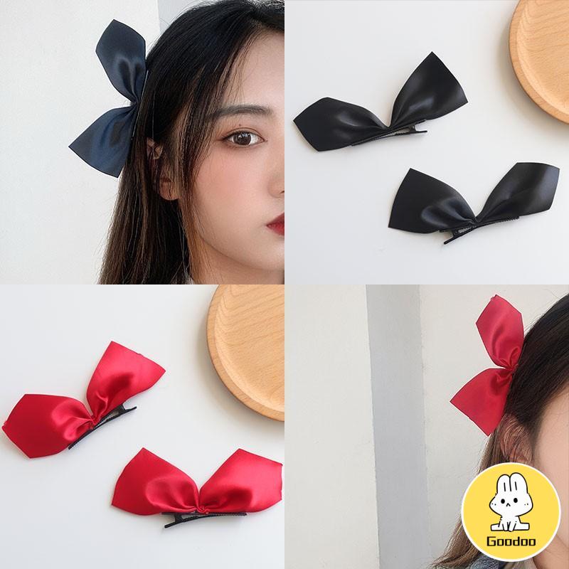 5-Types Jepit Rambut Bow /Jepit Rambut Pita Besar/Korea Klip/Lucu Kartu Rambut Hiasan -Doo