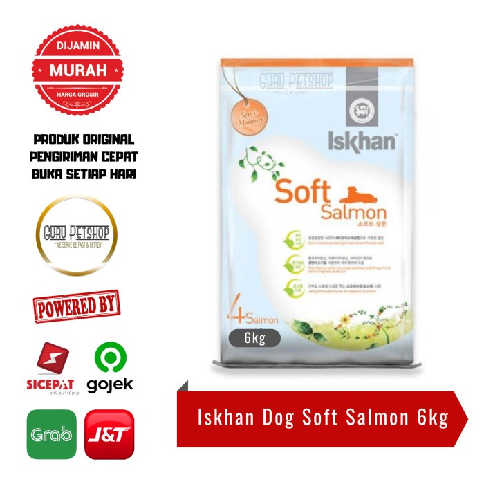Iskhan Dog Soft Salmon 6kg Freshpack Iskhan Dog Food All Stages