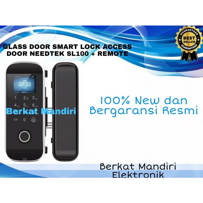 Needtek Sl100 + Remote Glass Door Smart Lock Access Control #Original