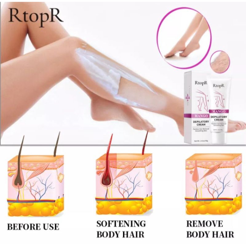 RtopR MANGO DEPILATORY CREAM | PERONTOK BULU TANPA SAKIT