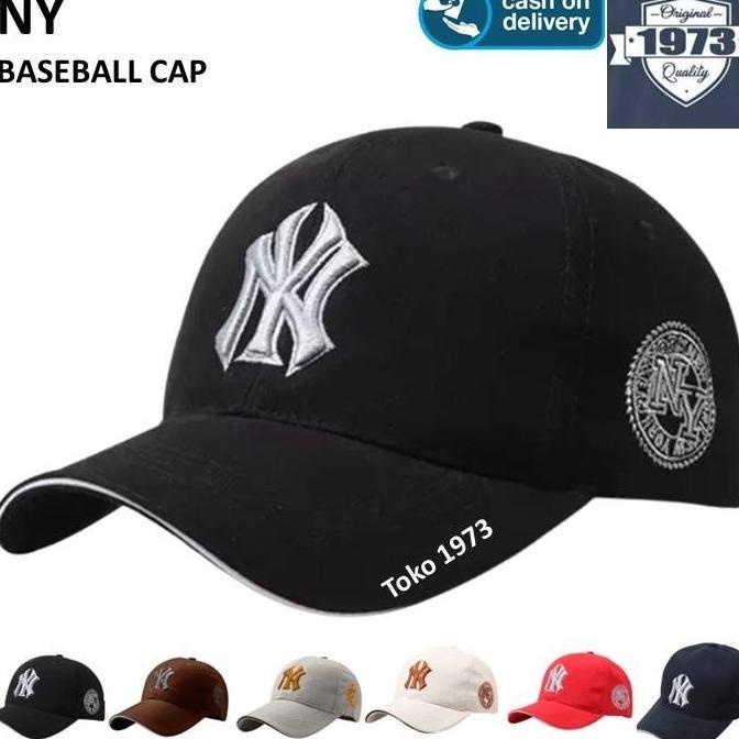 BASEBALL CAP : NY - TOPI BASEBALL TOPI PRIA TOPI OLAH RAGA ALEXA GYM FGDF6546G