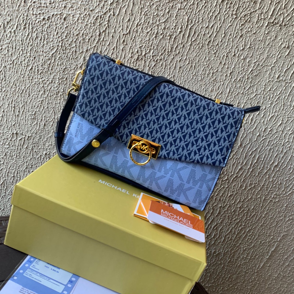 (MICROCHP) LUXY LX2124 LUXY TAS WANITA SELEMPANG HENDRIX SIGNATURE SMALL LOGO CONVERTIBLE SHOULDER BAG FULL SET FREE BOX + FAKEBILL KUALITAS VIP PLATINUM 1:1