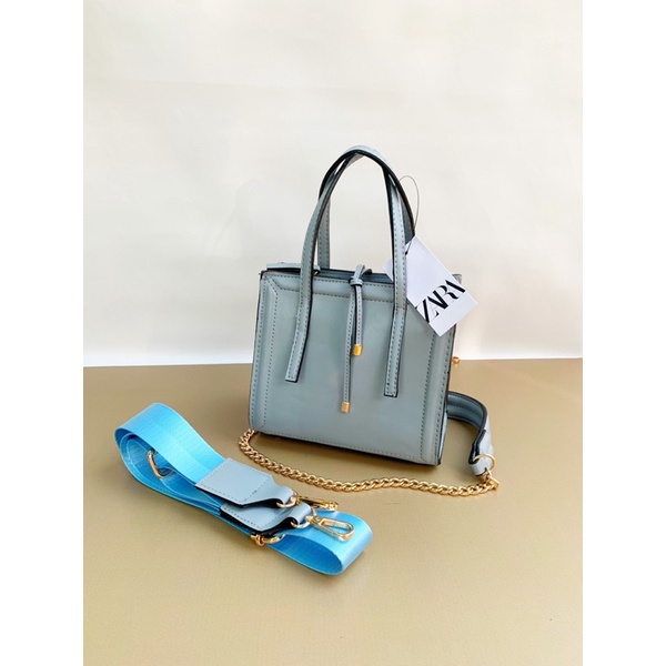 tas ZARA SQUARE 2tali tas selempang tas import