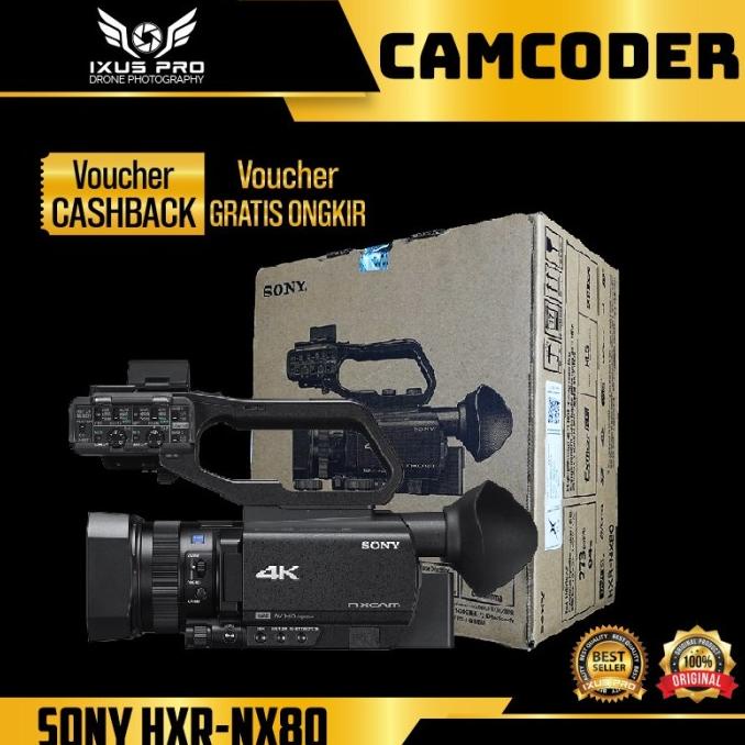 [ Promo ] Sony Hxr-Nx80 Nxcam 4K Handycame Sony Hxr Nx80 - Drone Kamera Dan Aksesoris