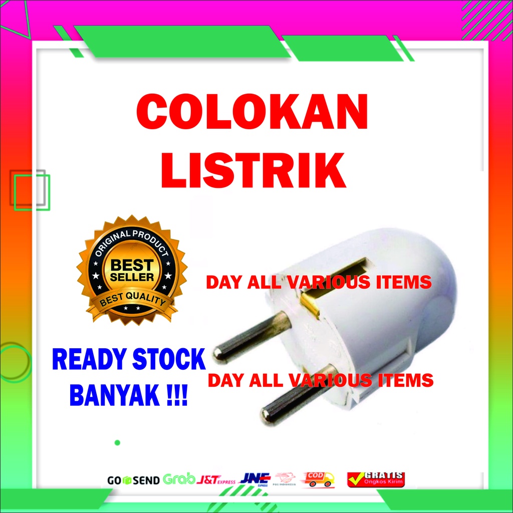 10A STEKER ARDE COLOKAN BULAT ORIGINAL