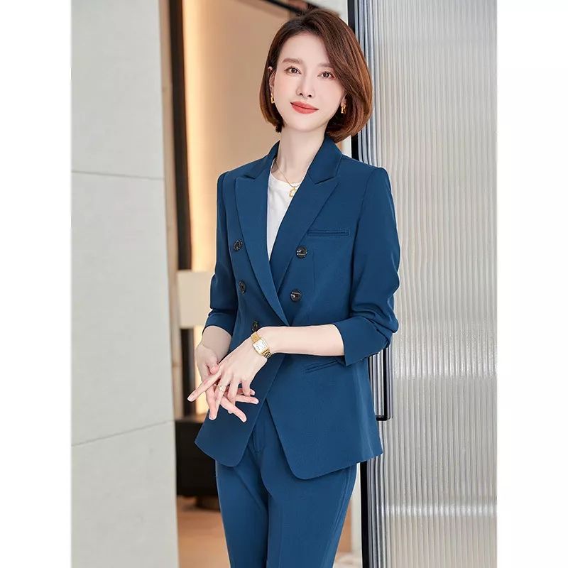 Setelan Jas Blazer Kancing 6 Wanita Bahan Stallion premium