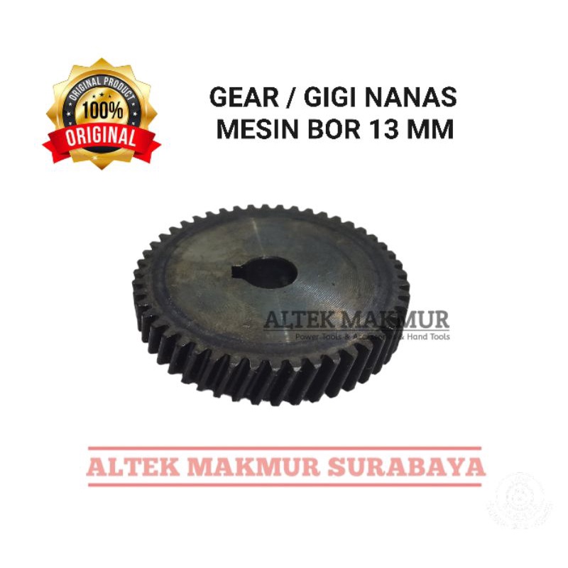 Sparepart Helical Gear Mesin Bor 13mm / Ger Mesin Bor 13 mm / Gir Mesin Bor IMPACT Gigi Nanas Mesin 