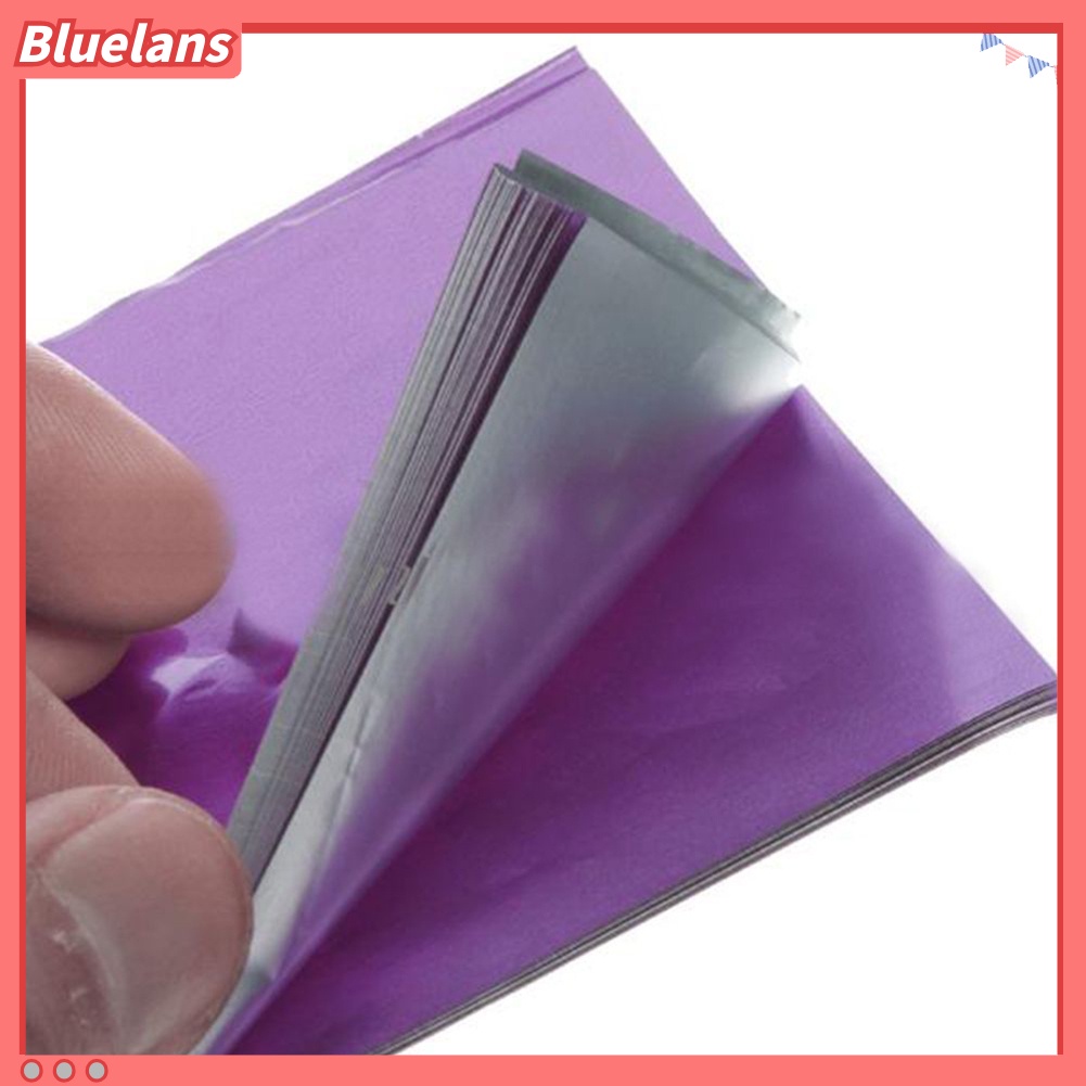 100pcs Kertas Pembungkus Permen / Cokelat Bahan Aluminum Foil Multi Warna