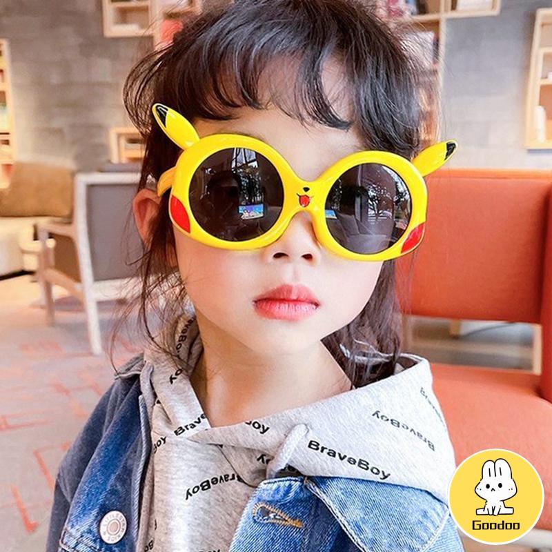 Kacamata Anak Kartun Pikachu Kacamata Perlindungan UV Polarized Sunshade kaca mata anak laki laki -Doo