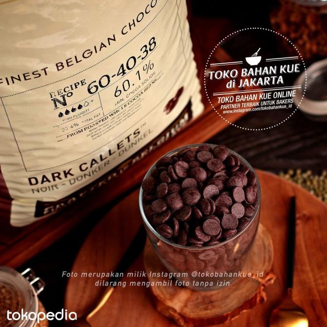 

[COD] Callebaut 6040 Dark Chocolate 60% Couverture 1kg Coklat Baking Cokelat [COD]