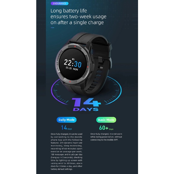 MIBRO X1 Smartwatch - 5ATM Waterproof Sporty AMOLED 1.3-inch Screen