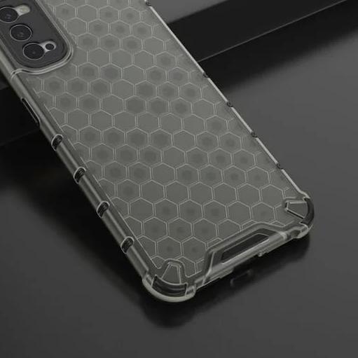 OPPO RENO 4 / RENO 4 PRO INDONESIA SOFT CASE RUGGED ARMOR HONEYCOMB - RENO 4 PRO, CLEAR