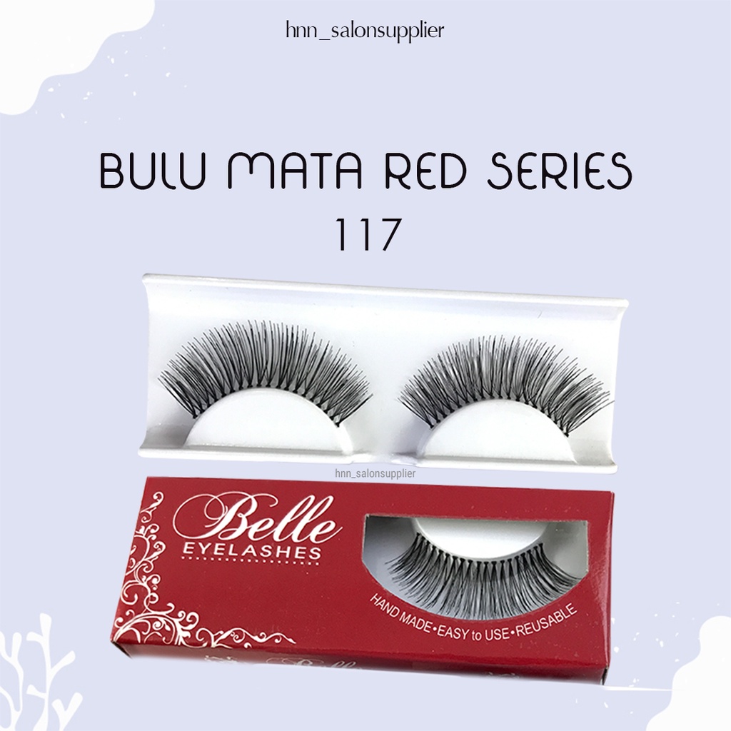 117 Bulu Mata Palsu Handmade Fake Eyelash Eye Lashes Lash Artifivial Belle Eyelashes