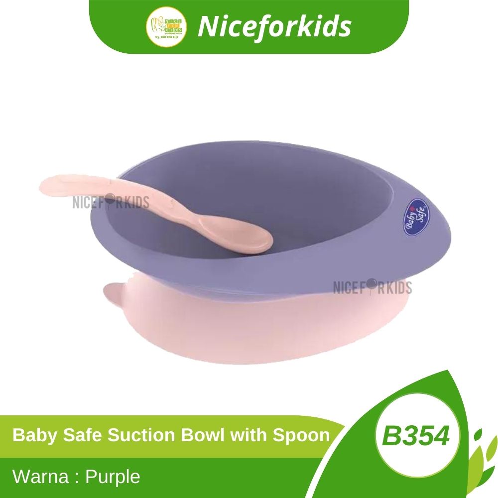 Baby Safe Suction Bowl (B354) / Mangkuk Makan Bayi MP-ASI / Mangkuk Bayi