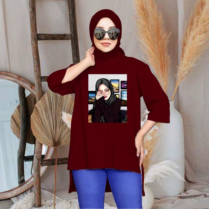 FC - TUNIK BASIC OVERSIZE WANITA HIJAB'S VARIASI 060 DTF