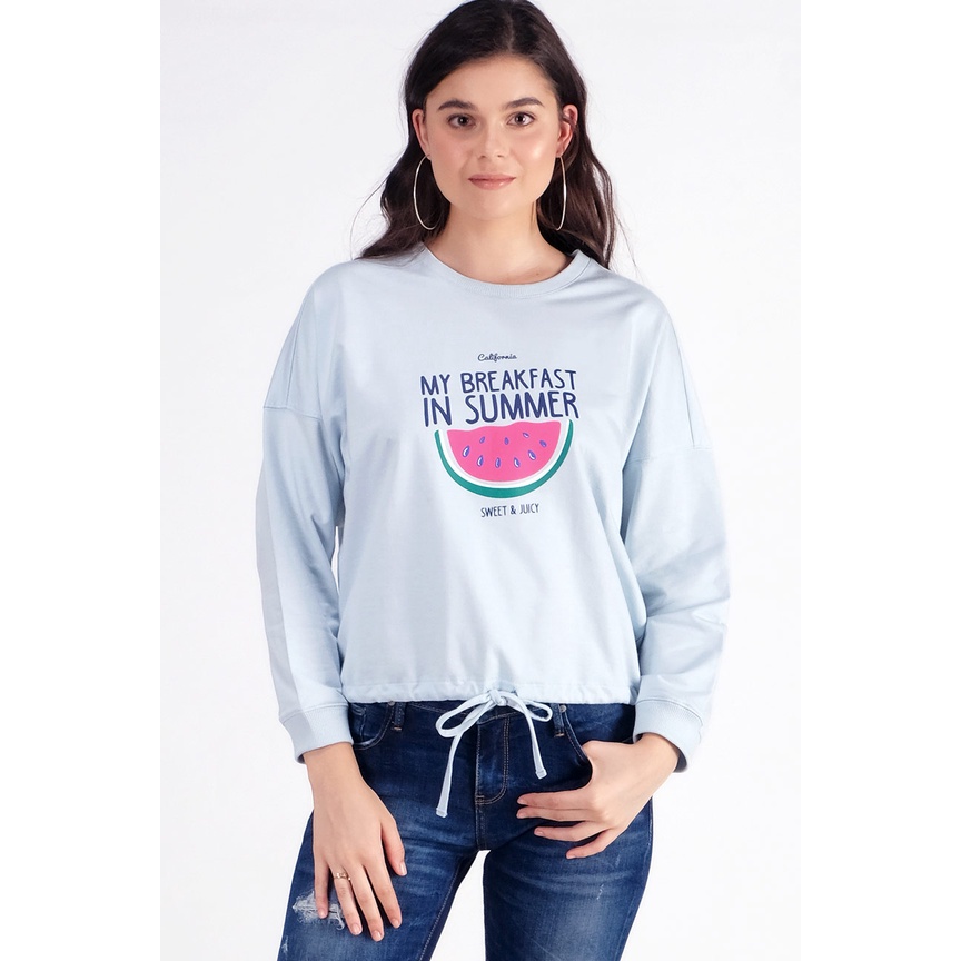 Ninety Degrees Sweater Wanita Rowoon Baby Blue 34371D1BB