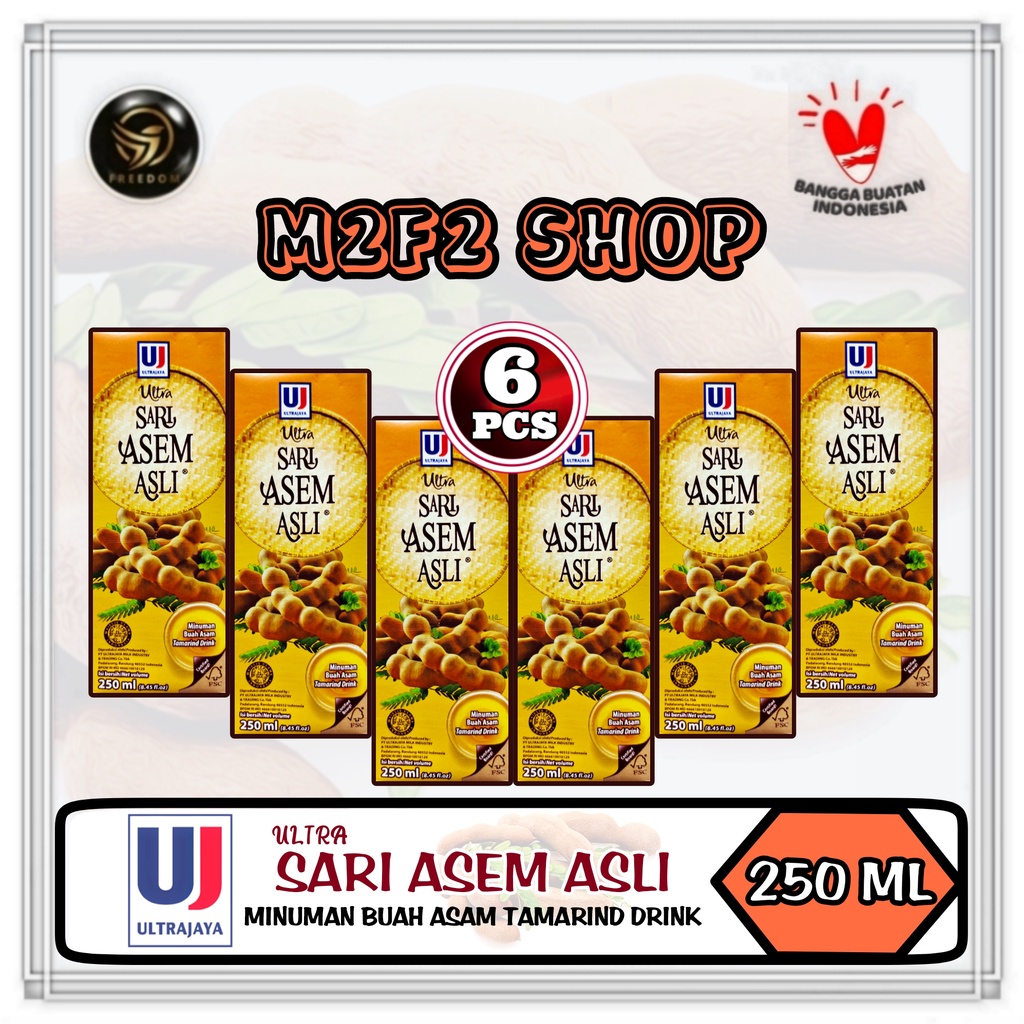 

Ultra Minuman Sari Asem Asli | Kotak UHT - 250 ml (Kemasan 6 Pcs)