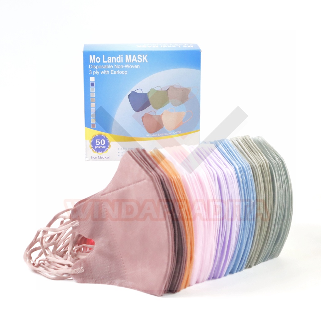 Masker Duckbill Duckbil 50 Pcs Mix Warna Warni  Face Mask-1