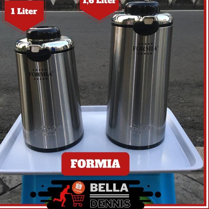 Pasti Untung--Termos Air Panas Body Stainless / Termos Pencet / Termos Stainless - SUNFLASK 2 Liter,