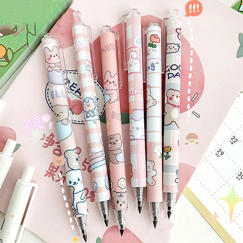 Pensil Tulis Model Dorong Motif Kartun Untuk Alat Tulis Kantor