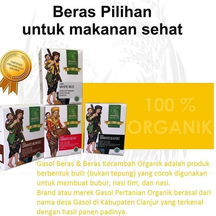 

CSP5b5A--Best Seller Beras Organik Gasol Makanan Bayi MPASI 300gr / Beras GASOL