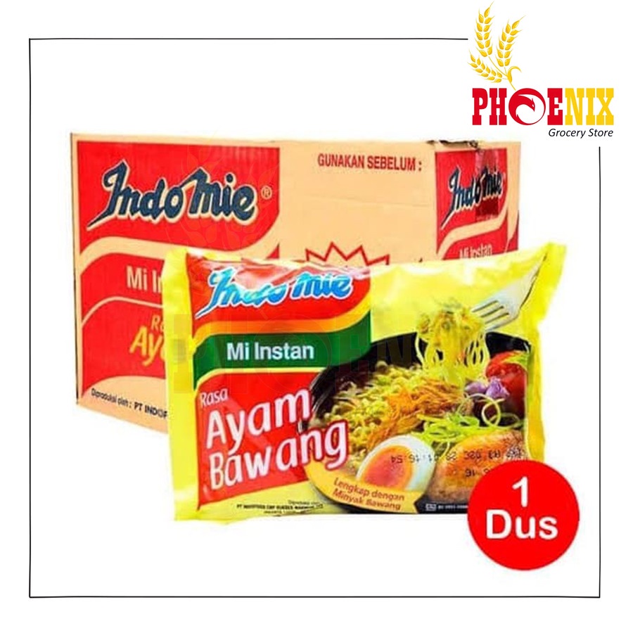 

Indomie rasa Ayam Bawang / Soto / Kari Ayam / Goreng isi 40 bungkus