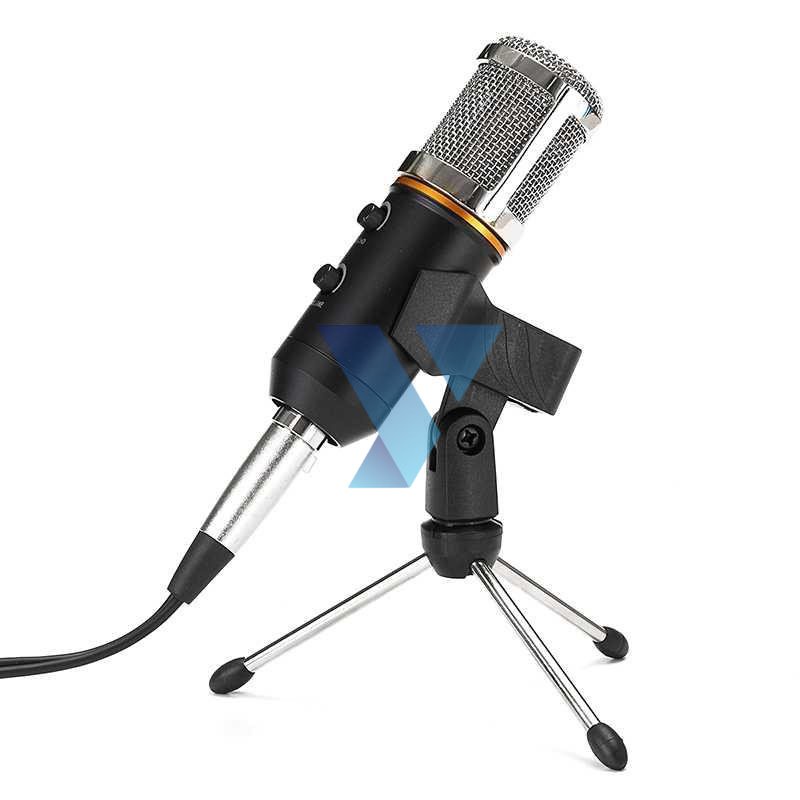 TaffSTUDIO Karaoke Condenser Microphone 3.5mm with Stand - MK-F200TL ( Al-Yusi )