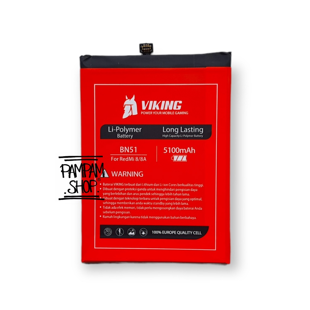 Baterai VIKING Double Power Original XiaoMi Redmi 8 8A Pro BN51 Ori Batre Batrai Battery Dual Power HP