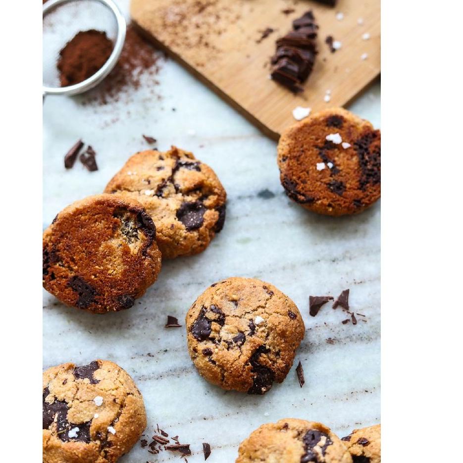 

Terlaris Today NUDE - Premium Choco Chip Cookies Gluten Free & Vegan Diet Low Calorie Kue Kering Sehat Keto Almond 