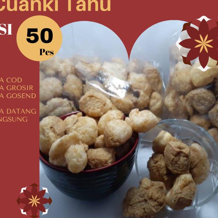 

Subsidi--BISA COD - Kerupuk Cuanki Tahu isi 50 pcs - Cuankie - Toping Baso Aci - Seblak - Bakso