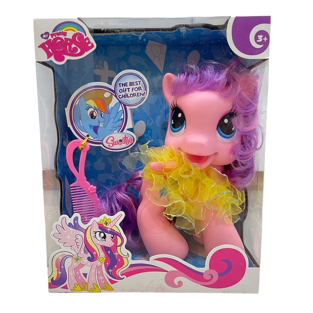 Mainan Anak PRETTY HORSE PONY Mainan Anak Kuda Pony Lampu Dan Musik