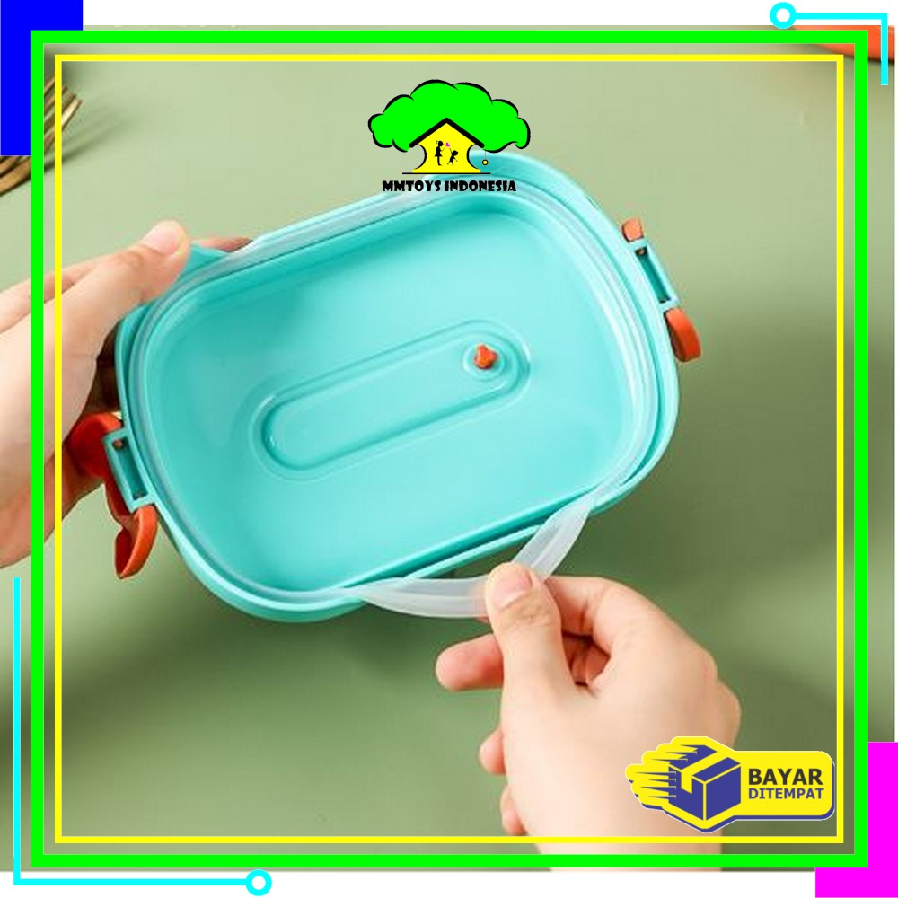 MI-C714 Kotak Bento Lunch Box Karakter Kartun / Kotak Makan Siang Anak Set BPA FREE Tempat Bekal Anti Tumpah