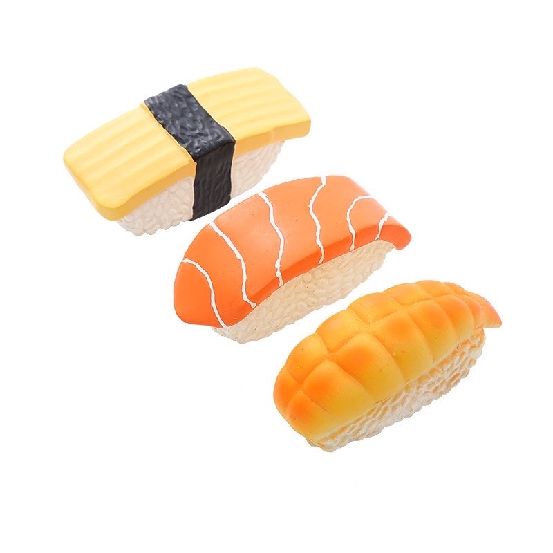 Sushi rubber squeaky toy