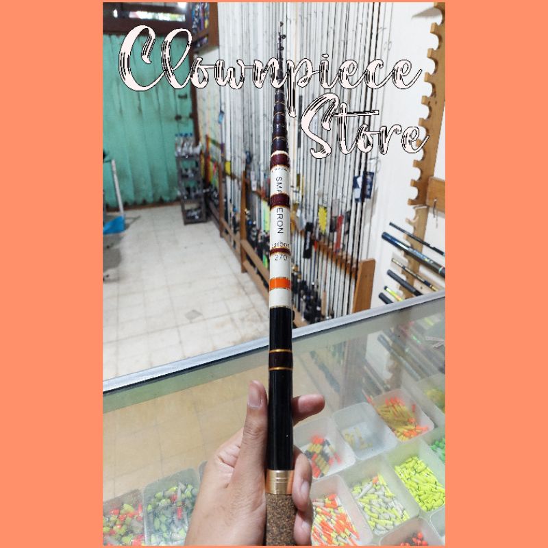 Joran Tegek Pancing Fukushima Smalleron 270 (2.7m) Custom Set Kolong / Joran Tegek Fukushima Smaller