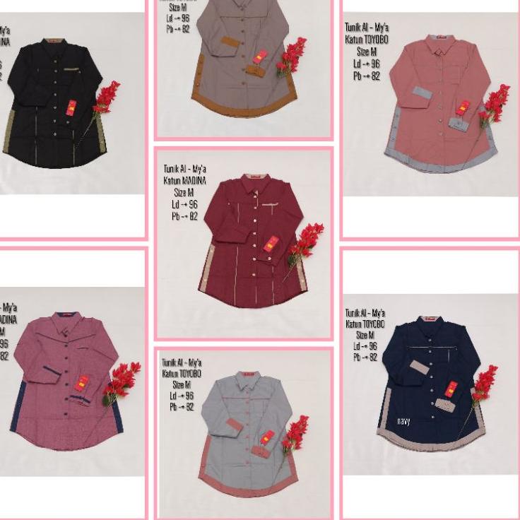 [CPU.18Oc22ᴺ] Tunik Almya / Tunik Al - My'a katun Toyobo / Tunik Al - My'a katun Madina / Atasan San