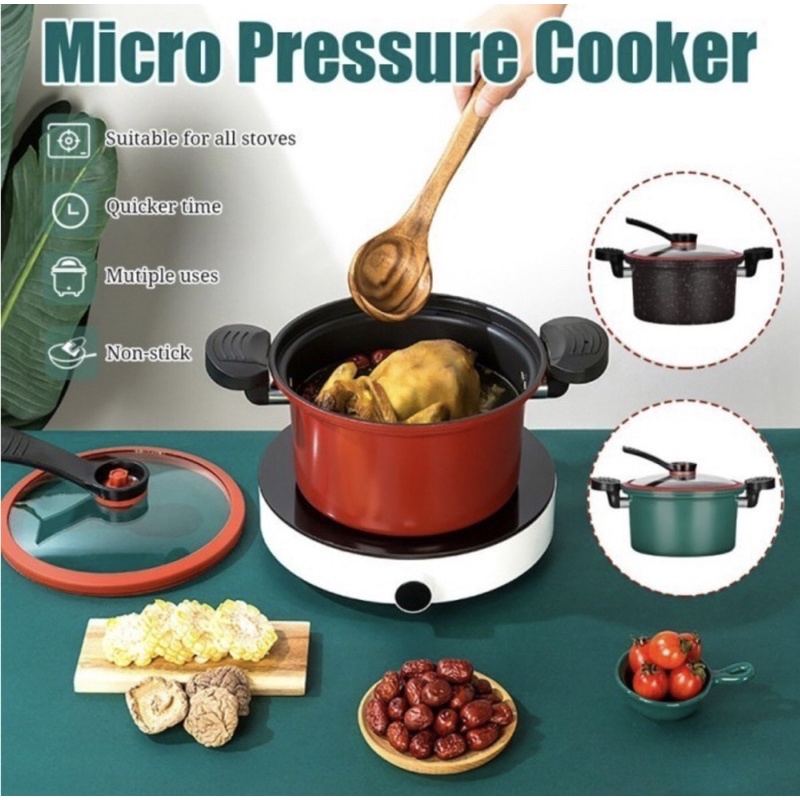 Panci Presto Multifungsi Anti Lengket Bahan Teflon - Pressure Cooker - Panci Presto anti lengket -