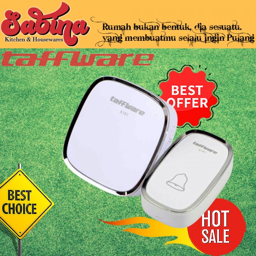 Bel Rumah Pintu Alarm Tanda Sign Darurat Wireless Doorbells Waterproof