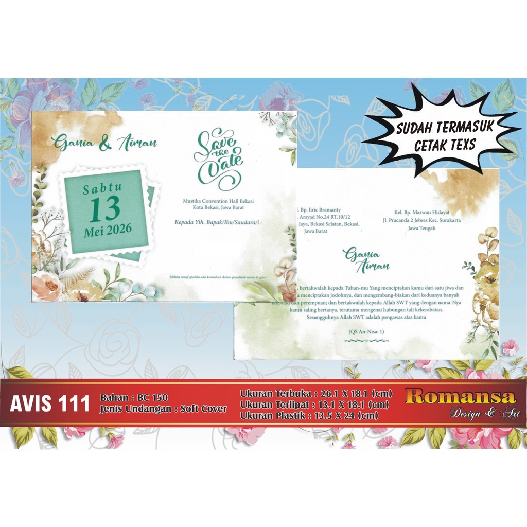 Undangan Avis 111