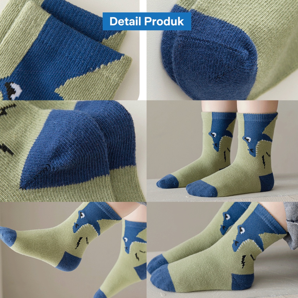 LAPAGO - Kaos Kaki Anak Bayi Laki Laki Perempuan Kid Socks Usia 1- 12 Tahun Type PAB