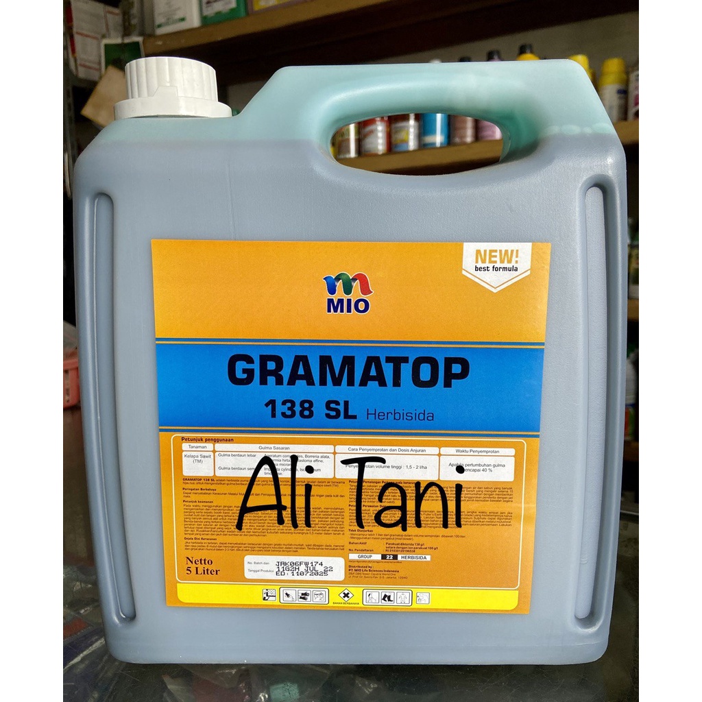 GRAMATOP 138 SL Kemasan 5 Liter Herbisida/Racun Rumput Kontak