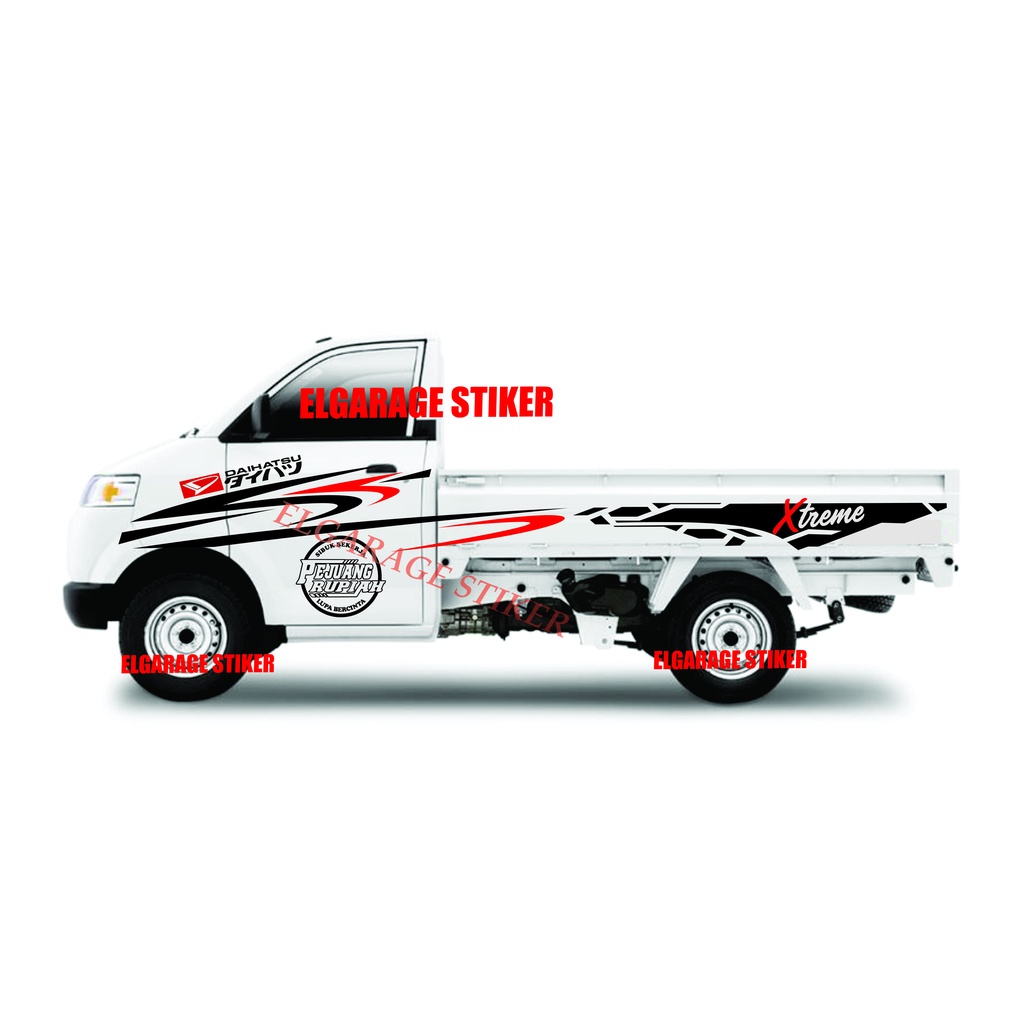 Stiker mobil pick up granmax cutting stiker body mobil granmax stiker striping variasi pick up granm