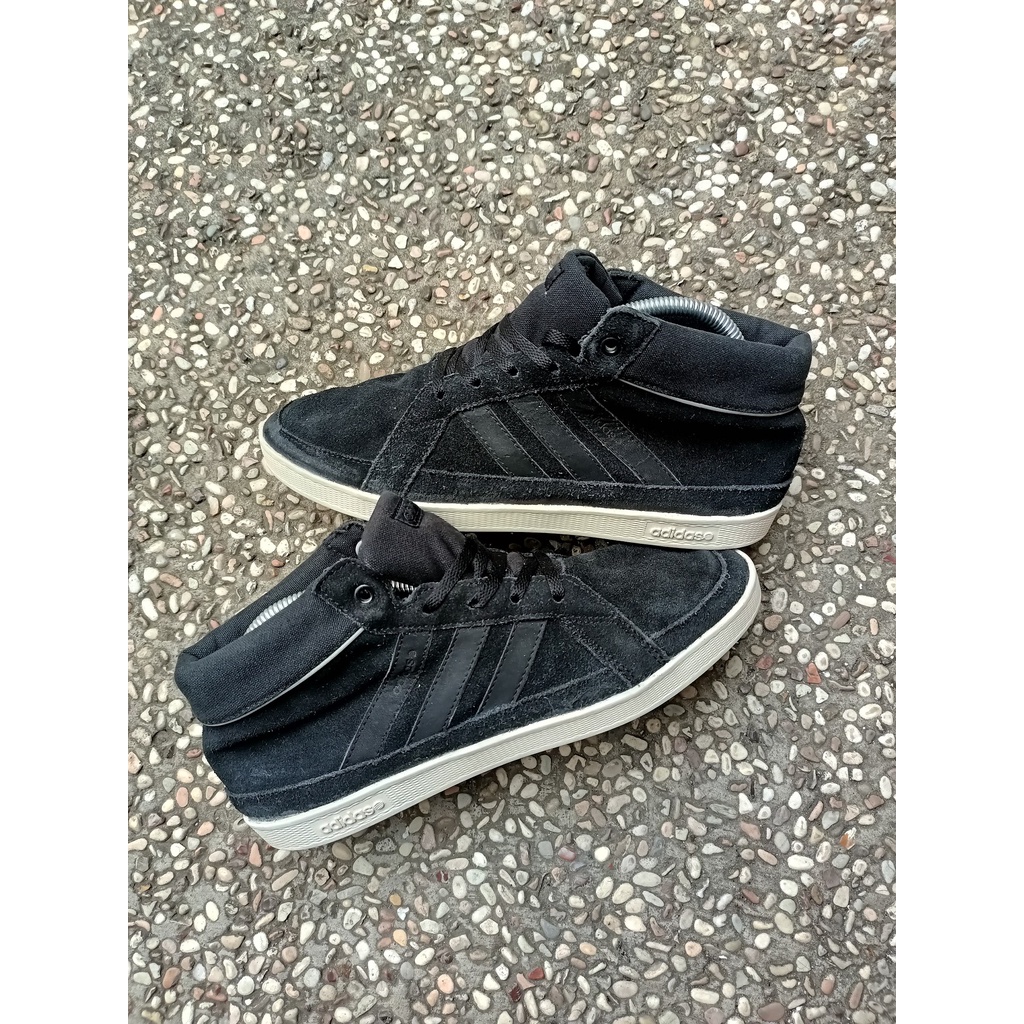 sepatu second original ADIDAS NEO CANVAS BLACK
