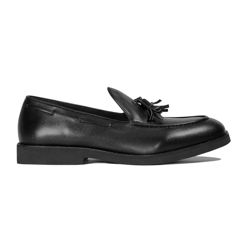 VICTORY BLACK |ManNeedMe x Lvnatica| Sepatu Loafers Pria Formal Kantor