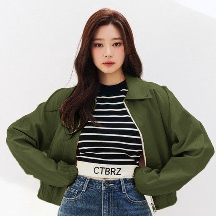 Jacket Zipper Lexy - Jacket Wanita Terbaru - Bahan Canvas - Allsize